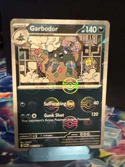 Garbodor (Poke Ball Pattern) 060/086 Sv: White Flare Holo Near Mint NM Pokemon - Image 1