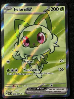 Pokemon Karte Felori EX (ASC 251) Fullart Erhabene Helden Deutsch NM - Image 1