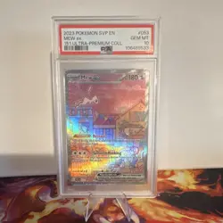 Pokemon Mew ex 053 Scarlet & Violet Promo EX Holo PSA 10 2023 TCG - Image 1