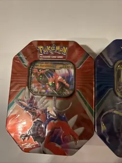 Pokemon TCG Paldea Legends Tin Miraidon ex 220 Koraidon ex 230 NEW SEALED TINS - Image 2
