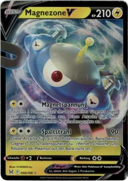 Pokemon Magnezone V Ultra Rare Verlorener Ursprung 056/196 Near Mint Deutsch - Image 1