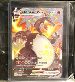 Pokemon TCG Charizard VMAX Shining Fates SV107/SV122 Holo Shiny Holo Rare - Image 1