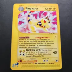 Ampharos 34/165-2002 Expedition Base Set Non-Holo Regular Rare- Pokemon TCG - LP - Image 1