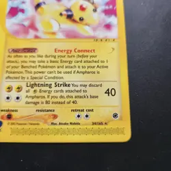 Ampharos 34/165-2002 Expedition Base Set Non-Holo Regular Rare- Pokemon TCG - LP - Image 3