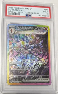 2025 Pokemon PRE EN Special Illustration Rare #144 Leafeon ex PSA 9 MINT - Image 2