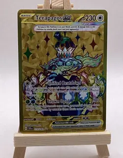 Pokemon Terapagos ex Sv07: Stellar Crown 173/142 Hyper Rare Full Art Holo - Image 1