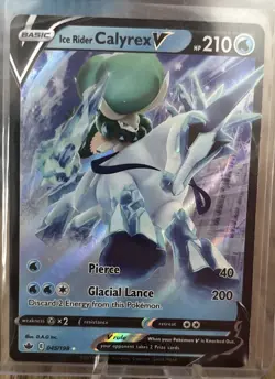 Ice Rider Calyrex V 45/198 Ultra Rare Chilling Reign Pokemon TCG - Image 1