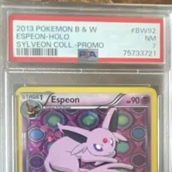 Pokemon Espeon BW92 Black & White Promo Holo PSA 7 Stage 1 Psychic #90 - Image 2