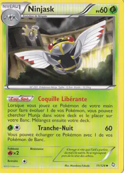 Ninjask -Noir & Blanc - Dragons Exaltes - 11/124 - Carte Pokemon Francaise - Image 1