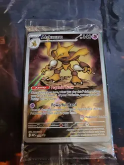 2025 Mega Evolution Pokemon Center Stamped Black Star Promo Alakazam 009 SEALED - Image 3