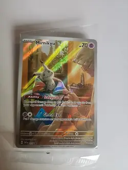Pokemon Mimikyu 075 Black Star Promo Paldean Fates Full Art Sealed - Image 1