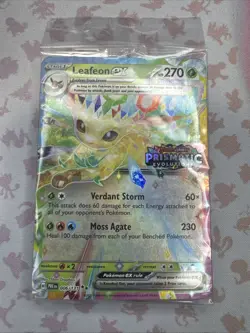 Leafeon ex #006/131 Stamped Prismatic Evolutions Promo Sealed Pokemon 2025 - Image 1