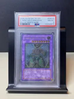 Yu-Gi-Oh! TCG Wild Wingman EOJ-EN035 1st Edition Ultimate Rare PSA 8 - Image 1
