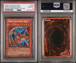 Dark Magician Girl Yugioh 2003 MFC-000 Secret Rare 1st Edition PSA 8 - Image 3