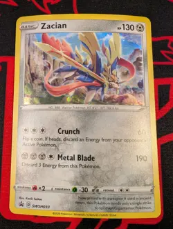 Zacian SWSH033 SWSH: Sword & Shield Promo Cards Holo - Image 1