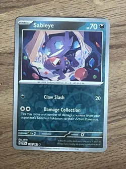 Sableye Uncommon Reverse Holo Darkness Temporal Forces Pokemon TCG Card 107/162 - Image 1