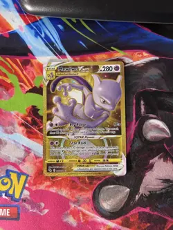Pokemon Go Mewtwo v Star Gold Secret Rare Card 086/078 Mint Condition - Image 1