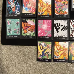 Lot Of Over 40 - One Piece CCG Don Cards Your Turn +1000 Foil And Non-Foil NM - Image 3