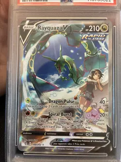 PSA 10 GEM MINT Rayquaza V 194/203 Alternate Art Evolving Skies Pokemon Card TCG - Image 2