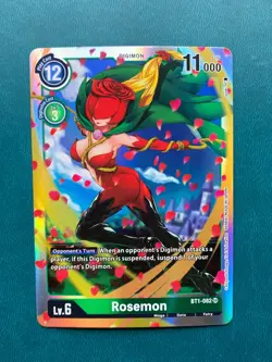 1x BT1-082 Rosemon Release Special Booster 1.0 Digimon Card Game x1 - Image 1