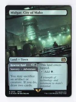 Midgar, City of Mako (Borderless) (Foil) 0313 (R) MTG FINAL FANTASY (FIN) - Image 1