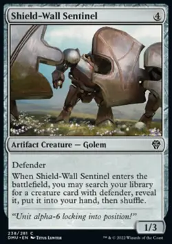 MTG Magic the Gathering Shield-Wall Sentinel (238/447) Dominaria United NM - Image 1