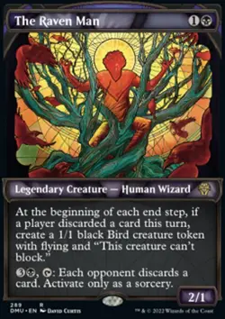 MTG Magic the Gathering The Raven Man (289/447) Dominaria United NM - Image 1
