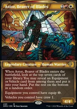 MTG Magic the Gathering Astor, Bearer of Blades (293/447) Dominaria United NM - Image 1