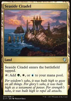 MTG Magic the Gathering Seaside Citadel (277/320) Commander 2017 LP - Image 1