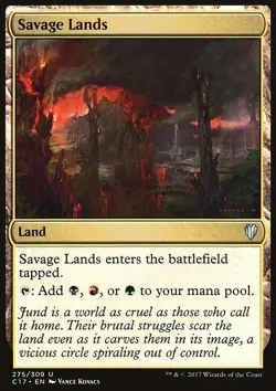 MTG Magic the Gathering Savage Lands (275/320) Commander 2017 LP - Image 1