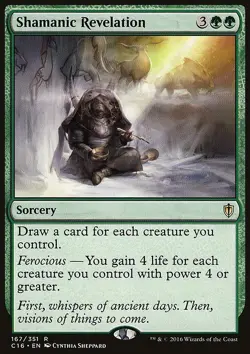 MTG Magic the Gathering Shamanic Revelation (167/374) Commander 2016 LP - Image 1