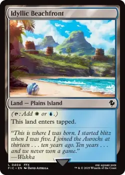 NM Idyllic Beachfront, MTG, Final Fantasy Commander, Magic the Gathering, 404 - Image 1