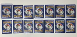 Pokemon 1st Edition Fossil 14 Card Lot with Kabuto all LP - Image 2