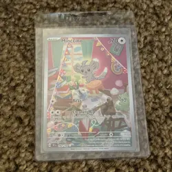 Minccino 182/162 Pokemon SV05: Temporal Forces Holo | Mint w/ Perfect Centering - Image 3