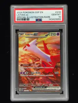 Latias ex 239 Pokemon Surging Sparks 2024 PSA 10 🔥🔥🔥 - Image 1