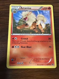 Arcanine 13/99 Next Destinies Pokemon TCG LP - Image 1