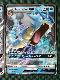 Pokemon Gyarados GX 16/68 Hidden Fates & SM212 Black Star Promo Cards Sun Moon - Image 3