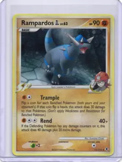 2009 Pokemon Rising Rivals Rampardos Holo 11/111 - Image 1