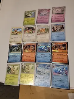 Lot Of 15 Pokemon Eevee Evolutions 7 Holos - Image 1