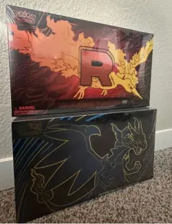 Pokemon TCG Destined Rivals Moltres UPC And Charizard UPC Bundle- Factory Sealed - Image 1