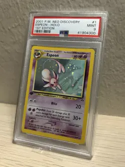 MINT- PSA 9 1st Edition Espeon Neo Discovery Holo Rare WOTC Pokemon - Image 3
