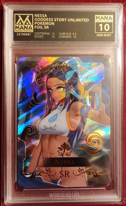 Goddess Story - Nessa (Pokemon) - Waifu Card (Mana Grading 10 GEM MINT) - Image 1