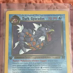 Pokemon Dark Gyarados Team Rocket Rare 1st Edition 25/82 70HP Italian 2000 NM - Image 2