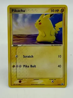 Pikachu 6/10 Latios Trainer Kit Non Holo Vintage 2004 Pokemon TCG NM - Image 1