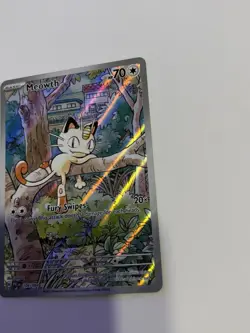 Meowth 106/94 Illustration Rare ME02: Phantasmal Flames Pokemon TCG NM - Image 3