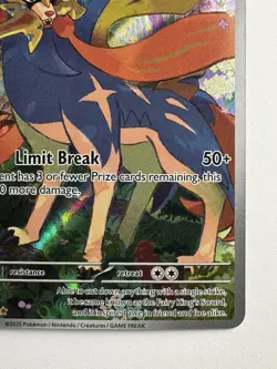 Zacian 100/094 – Pokemon ME02 Phantasmal Flames – Holo Rare Metal NM - Image 4