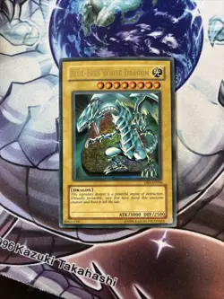 Yugioh Blue-Eyes White Dragon DB1-EN098 Ultra Rare MP (WNU) - Image 1