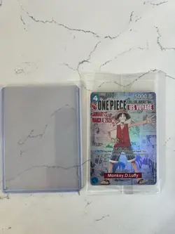 One Piece Monkey D. Luffy US Voyage College Basketball Promo Card Gonzaga SEALED - Image 2