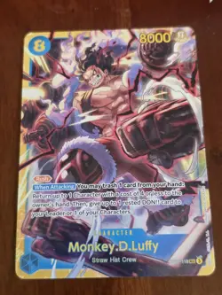 Monkey.D.Luffy (118) OP11-118 A Fist of Divine Speed Foil - Image 1