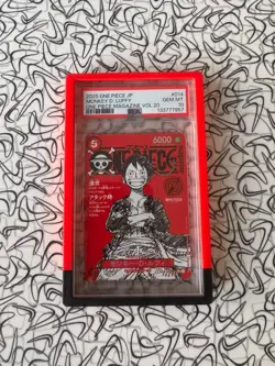 2025 ONE PIECE JPN PROMOS ONE PIECE MAGAZINE VOL.20 #014 MONKEY D. LUFFY PSA 10 - Image 1